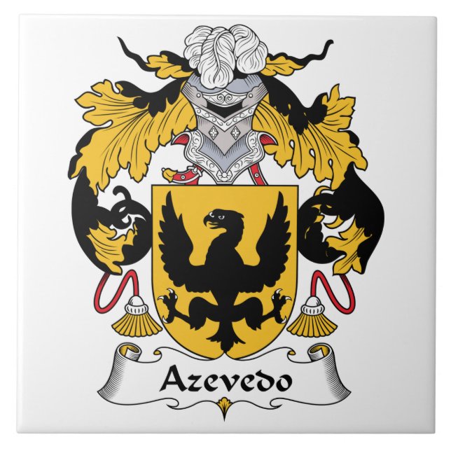 Azulejo Escudo de la familia de Azevedo (Frente)
