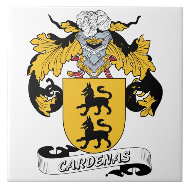 Azulejo Escudo de la familia de Cardenas (Frente)