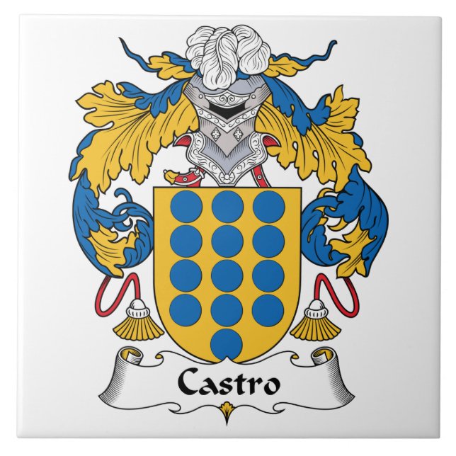 Azulejo Escudo de la familia de Castro (Frente)