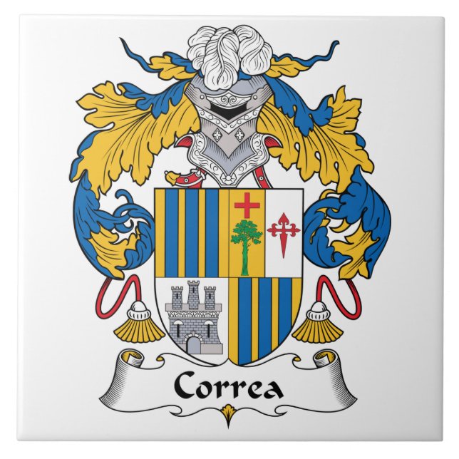 Azulejo Escudo de la familia de Correa (Frente)