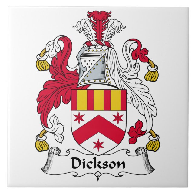 Azulejo Escudo de la familia de Dickson (Frente)