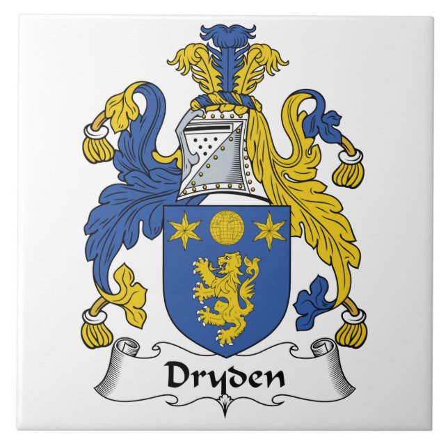 Azulejo Escudo de la familia de Dryden (Frente)