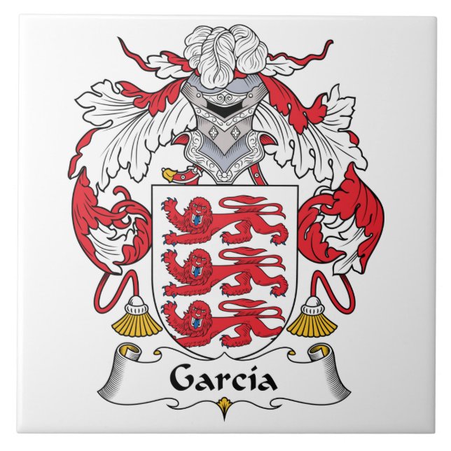 Azulejo Escudo de la familia de García (Frente)