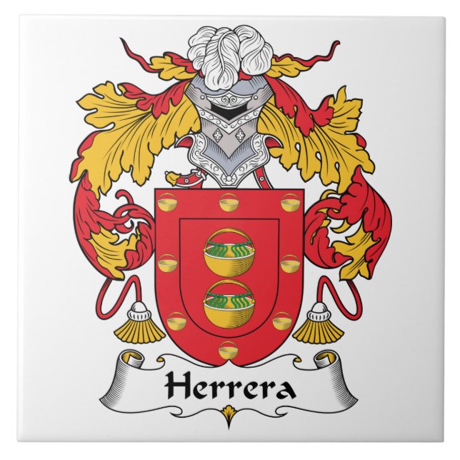 Azulejo Escudo de la familia de Herrera (Frente)