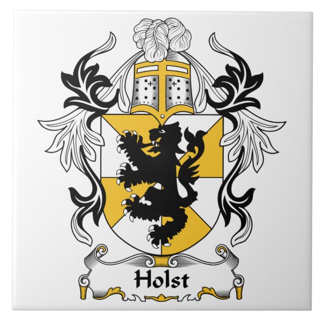 Azulejo Escudo de la familia de Holst (Frente)