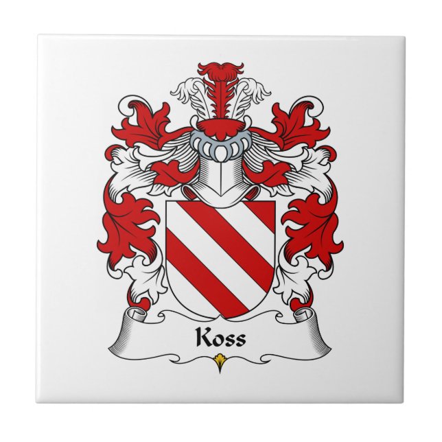 Azulejo Escudo de la familia de Koss (Frente)