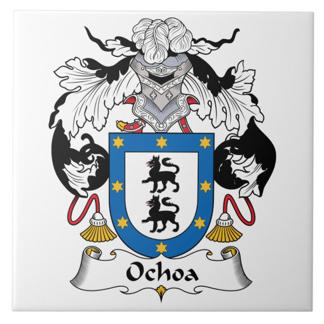 Azulejo Escudo de la familia de Ochoa (Frente)