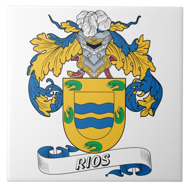 Azulejo Escudo de la familia de Rios (Frente)