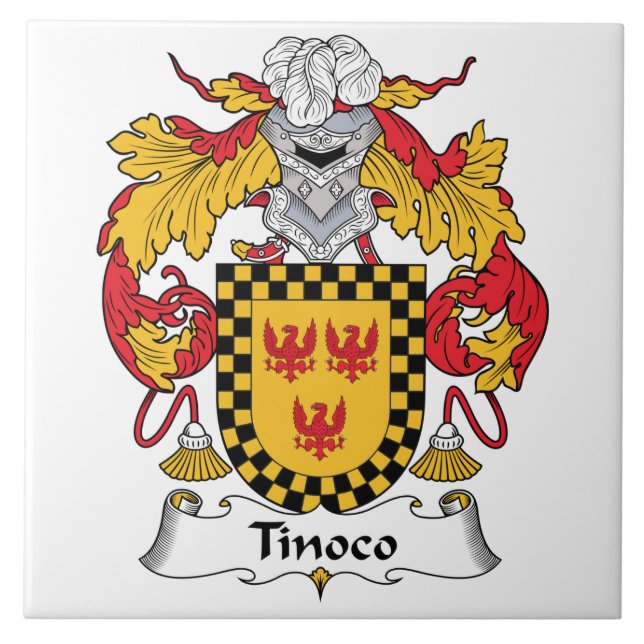 Azulejo Escudo de la familia de Tinoco (Frente)