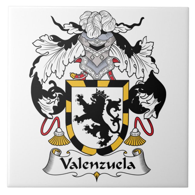 Azulejo Escudo de la familia de Valenzuela (Frente)