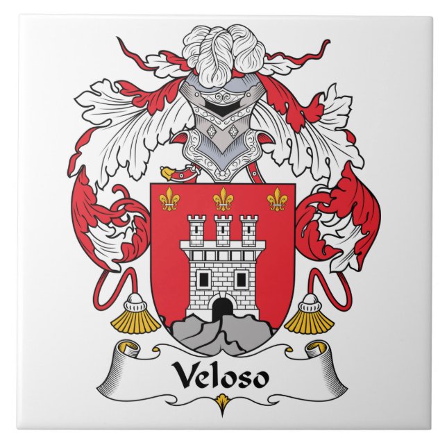 Azulejo Escudo de la familia de Veloso (Frente)