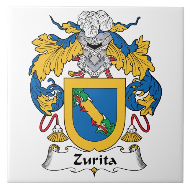 Azulejo Escudo de la familia de Zurita (Frente)