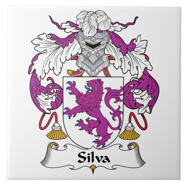 Azulejo Escudo de la familia del Silva (Frente)