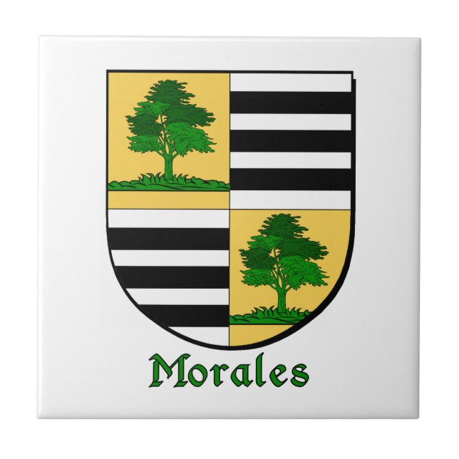 Azulejo Escudo de la familia Morales (Frente)