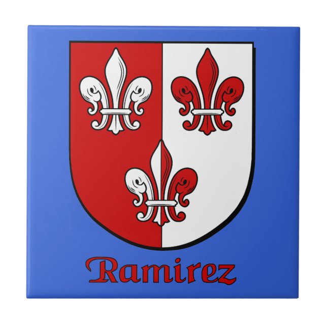 Azulejo Escudo de la familia Ramirez (Frente)