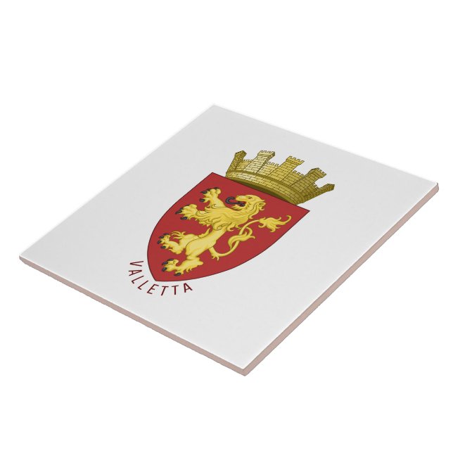 Azulejo Escudo de La Valeta, MALTA (Lado)