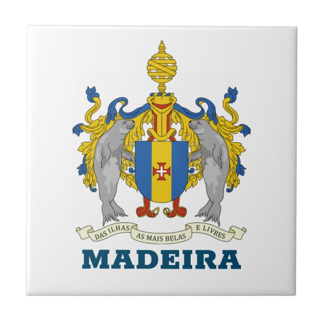 Azulejo Escudo de Madeira, Portugal (Frente)