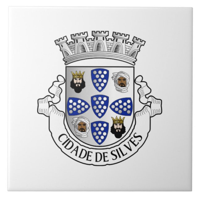 Azulejo Escudo de Silves, Portugal (Frente)
