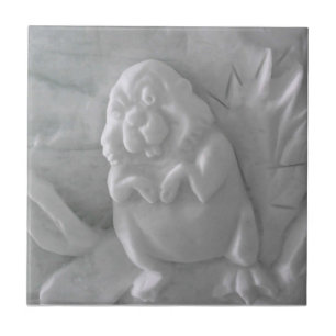 Azulejo Escultura de nieve de castores, Hotel de Glace, Qu
