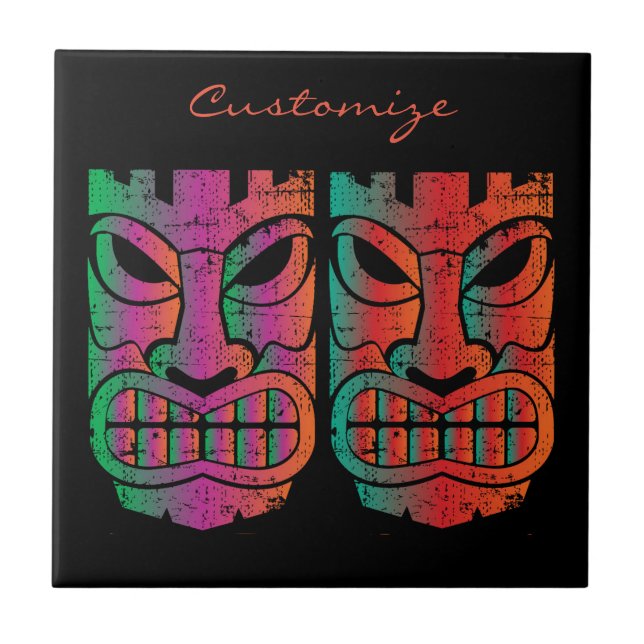 Azulejo Escultura gemela Thunder_Cove de Tiki (Frente)