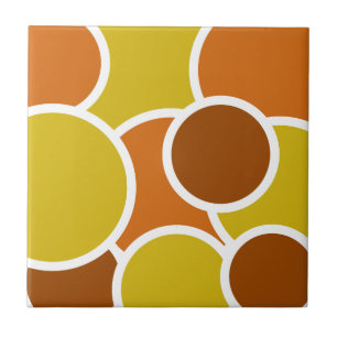 Azulejo Ese aspecto de los años 70: Browns estilo retro v