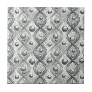 Azulejo Esferas de onda abstracta moderna Patrón futurista