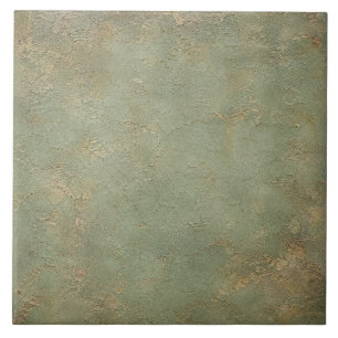Azulejo Esmalte de grieta verde espuma de mar rústico