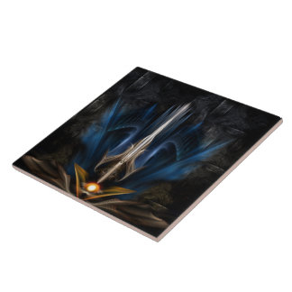 Azulejo Espada de arte fractal ligero