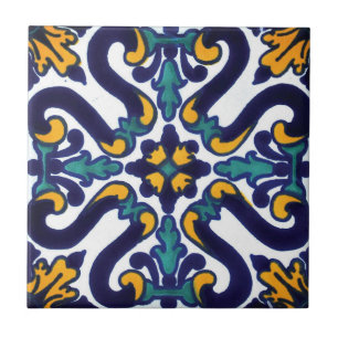 Azulejo Espaldas mexicanas mano pintada contragolpe 2