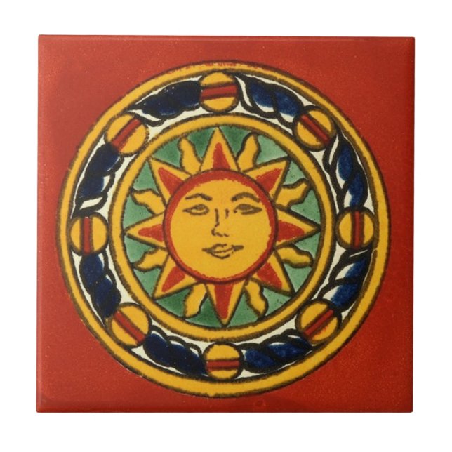 Azulejo Espaldas mexicanas mano pintada contragolpe 5 (Frente)