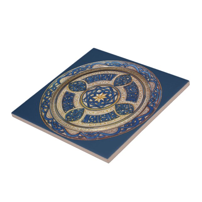 Azulejo España Blue & Gold Design c. 1430-1440 ~ * ~ ~ (Lado)