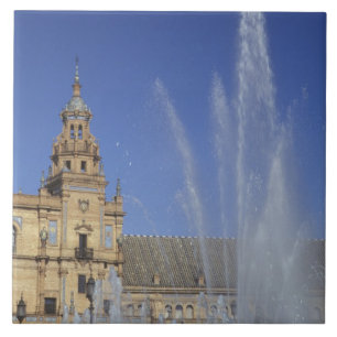 Azulejo España, Sevilla, Andalucía Fuente y ornado