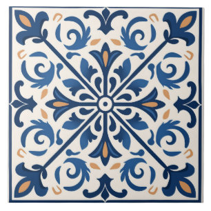 Azulejo Español Baldosa Cerámica Mediterránea