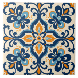 Azulejo Español Baldosa Cerámica Mediterránea