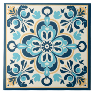Azulejo Español Baldosa Cerámica Mediterránea
