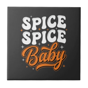 Azulejo Especia Especia Bebé Halloween Tipografía Retro Di