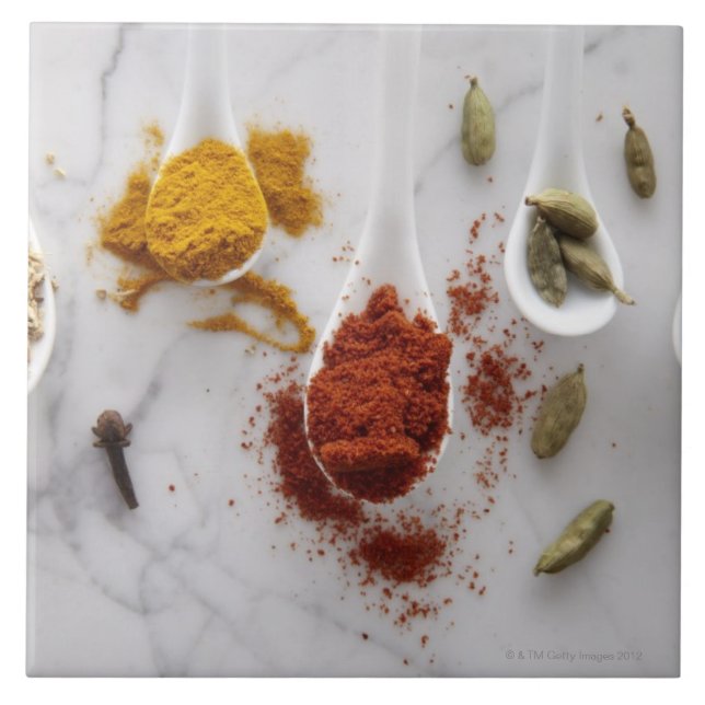 Azulejo Especias que se calientan de Ayurvedic (Frente)