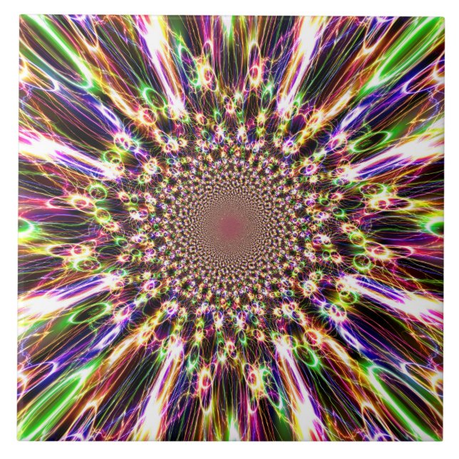 Azulejo Espectacular mosaico arcoiris (Frente)