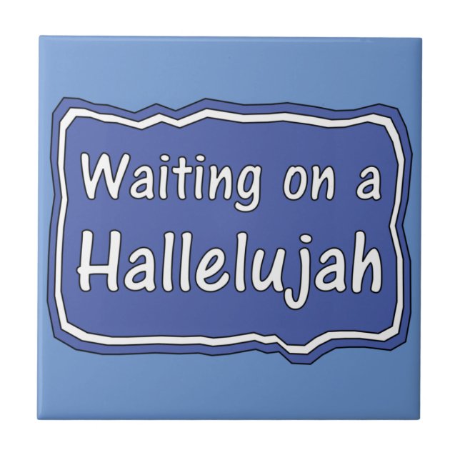 Azulejo Esperando a un Halleluya (Frente)