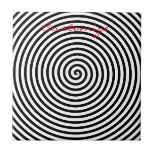 Azulejo Espiral Hipnótica Redonda Thunder_Cove