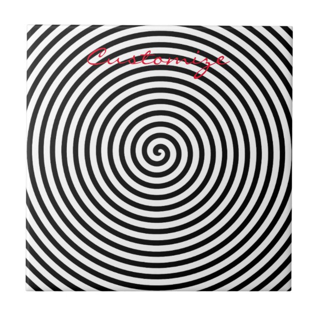 Azulejo Espiral Hipnótica Redonda Thunder_Cove (Frente)