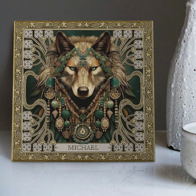 Azulejo Espíritu lobo Animal Carpetpunk Altarpiece Happyco (Subido por el creador)