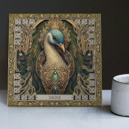 Azulejo Esplendor De Peacock Místico Personalizado