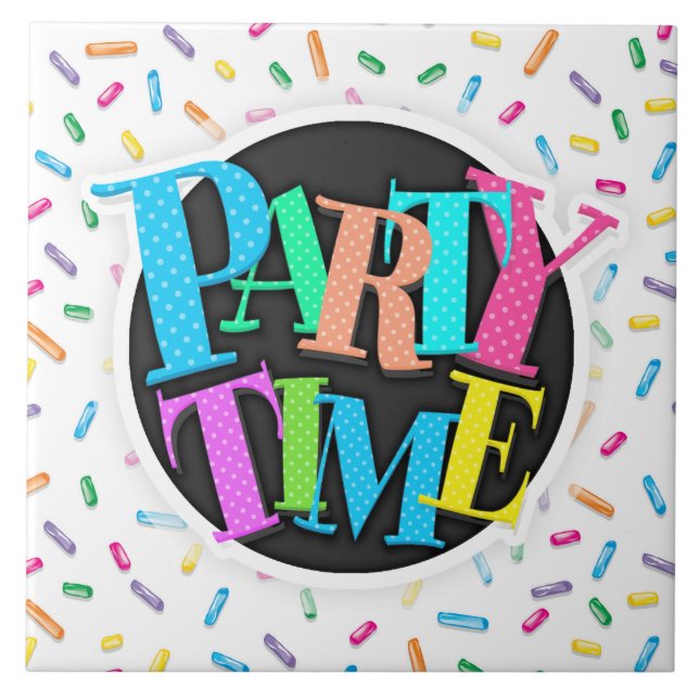 Azulejo Espolvorea de vándalos de helados coloridos (Frente)