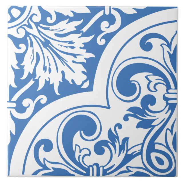 Azulejo Esquina barroca floral (Frente)
