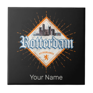 Azulejo Esquina holandesa de la línea aérea de Rotterdam