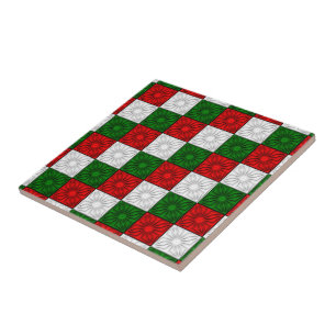 Azulejo Esquinas llenas-rojo-blanco-verde-CERAMIC