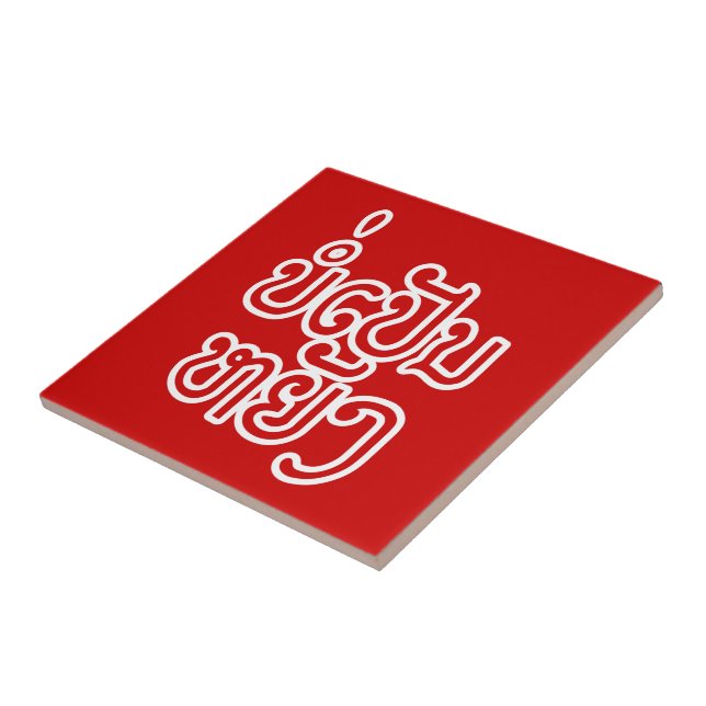 Azulejo Está bien ♦ Bor Pen Yang en Laos / Escritura laoti (Lado)