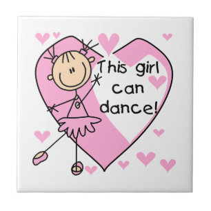 Azulejo Esta chica puede bailar camisetas y regalos