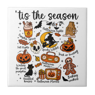 Azulejo Esta es la temporada de los Doodles de Halloween